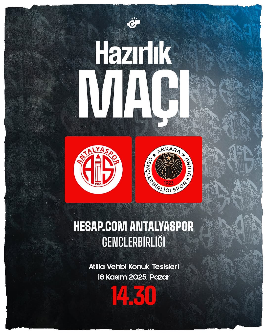 Antalya Spor FK, Gençlerbirliği ile Hazırlık Maçına Çıkıyor