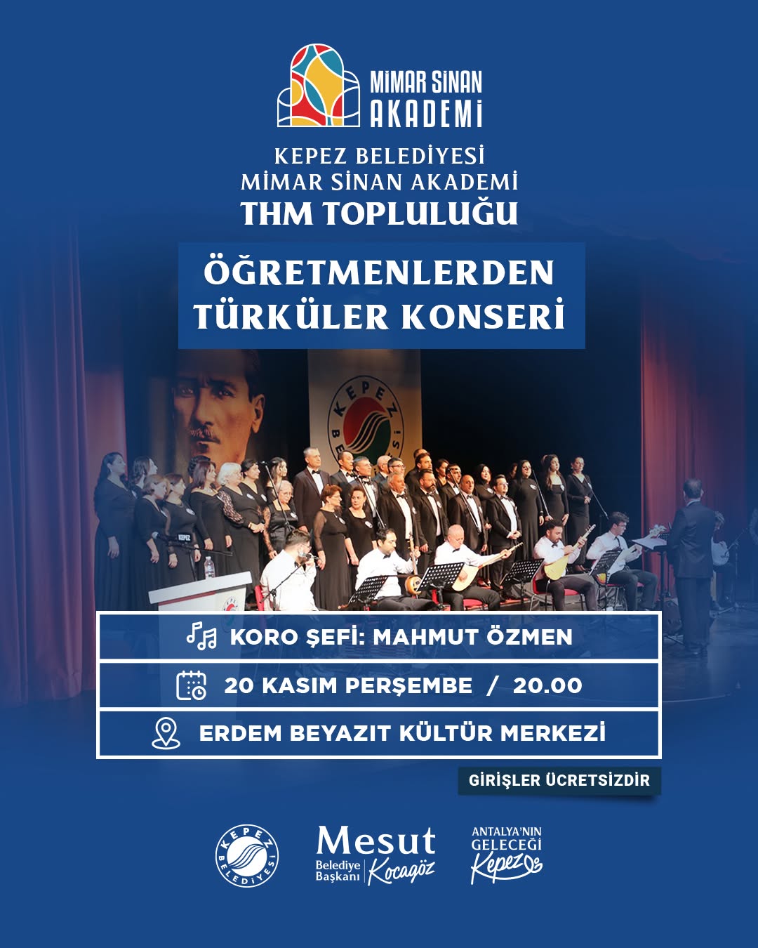 Öğretmenlerden Türküler Konseri'ne Ücretsiz Davet