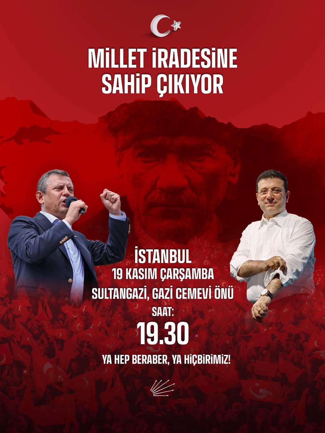 CHP ve DSP Liderlerinden Ortak Miting: Sultangazi'de Buluşacaklar