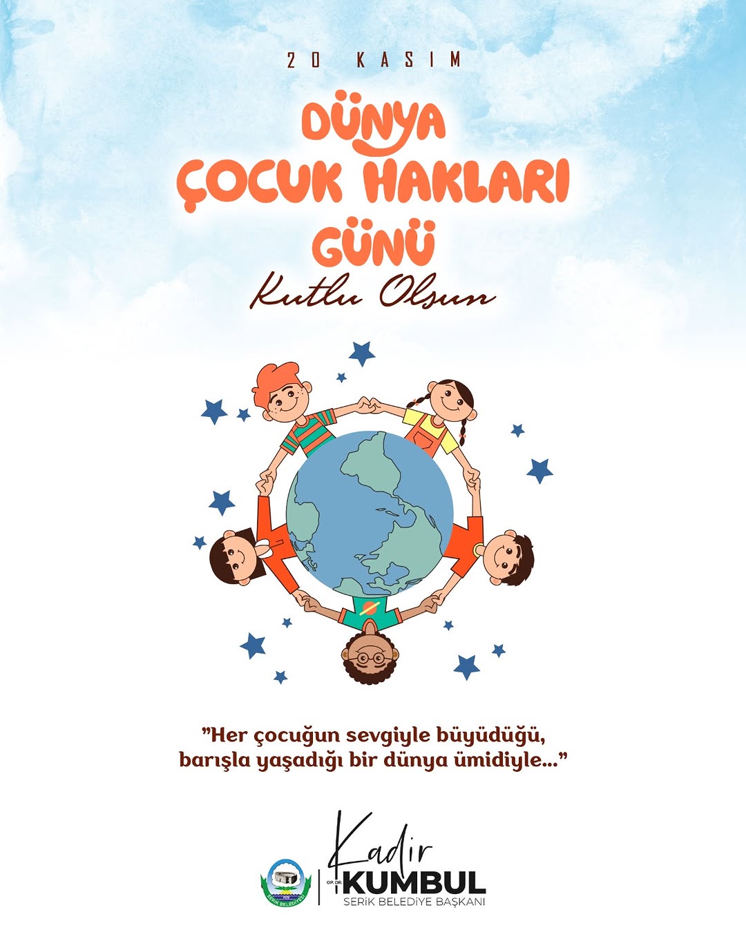 20 Kasım Dünya Çocuk Hakları Günü'nde Anlamlı Kutlama