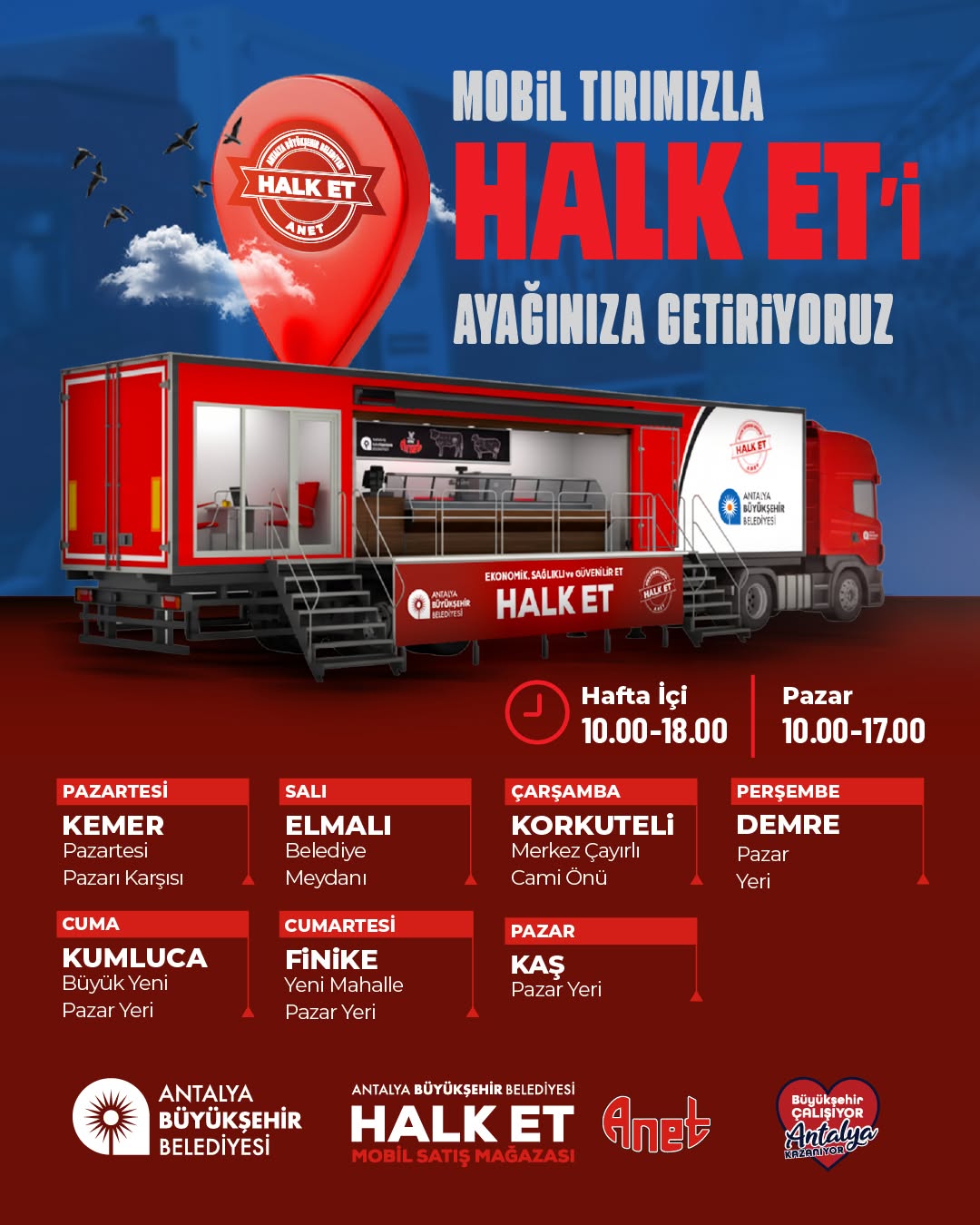 Antalya'da Kaliteli ve Sağlıklı Et Hizmeti Halk Et Mağazaları ile Yaygınlaşıyor