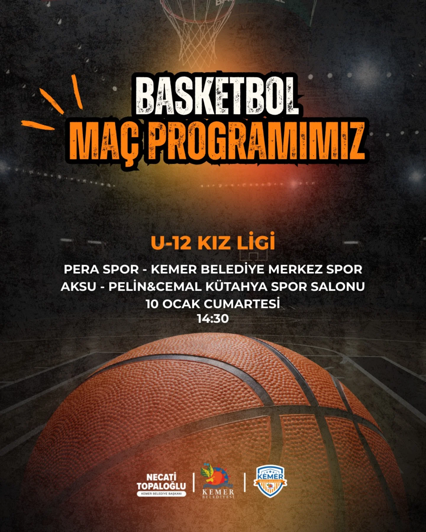 Antalya Kemer'de Basketbol Heyecanı: Haftalık Maç Programı Açıklandı