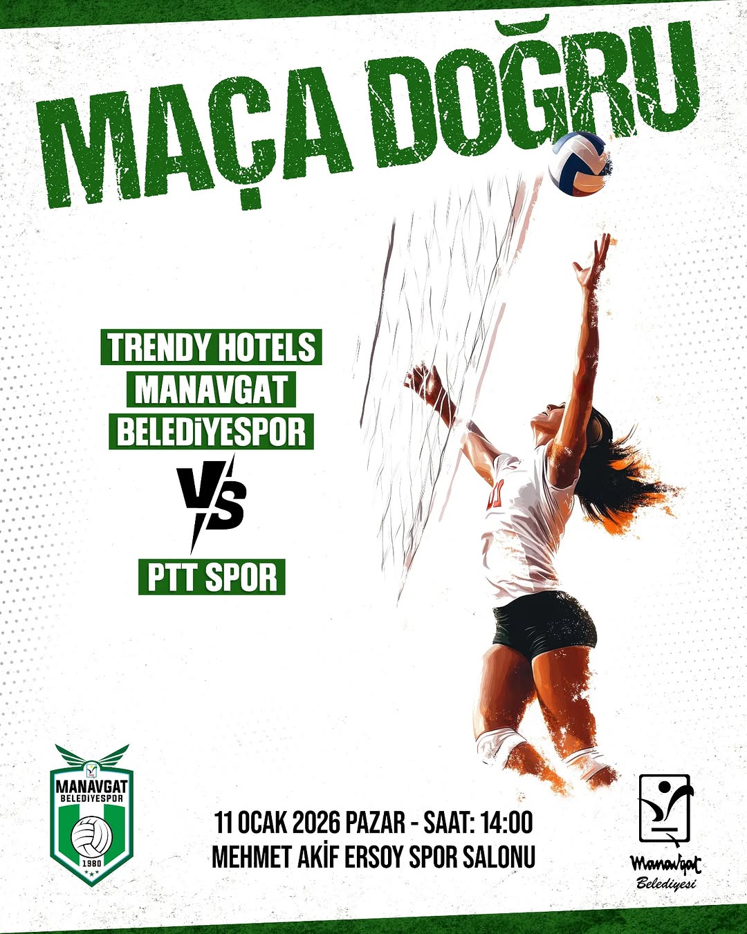 Manavgat Belediyespor, PTT Spor'u Ağırlamaya Hazırlanıyor