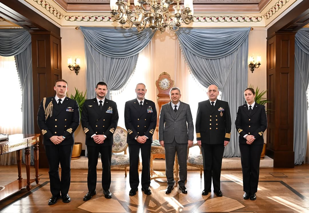 Antalya Valisi Şahin, İtalyan Donanması Komutanlarını Ağırladı