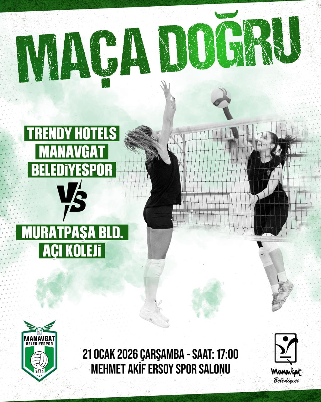 Trendy Hotels Manavgat Belediyespor, Saha Sahibiyken Muratpaşa Belediyesi'ni Ağırlıyor