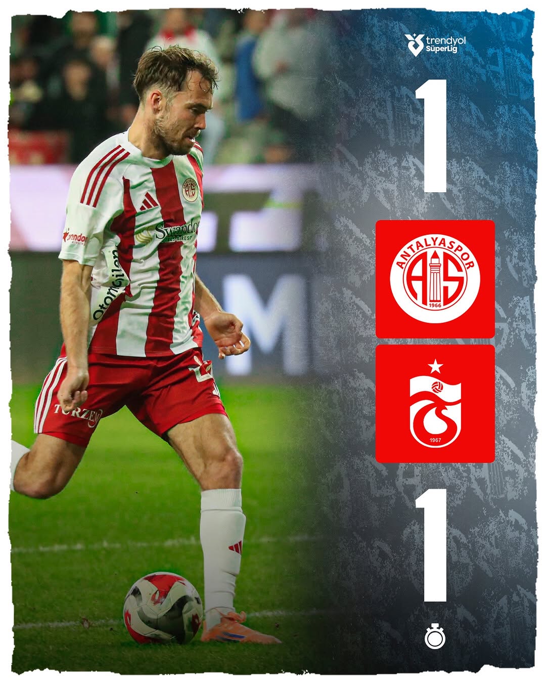 Antalyaspor, Trabzonspor ile 1-1 Berabere Kaldı