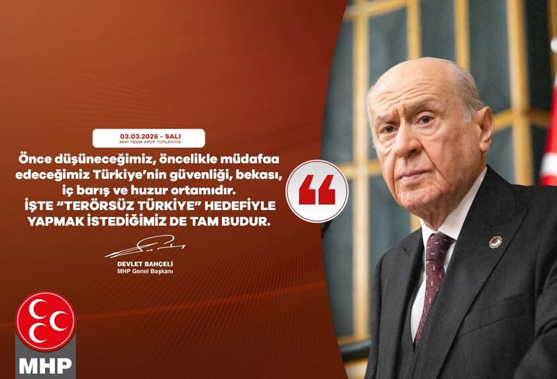 MHP Lideri Bahçeli'den Terörsüz Türkiye Vurgusu
