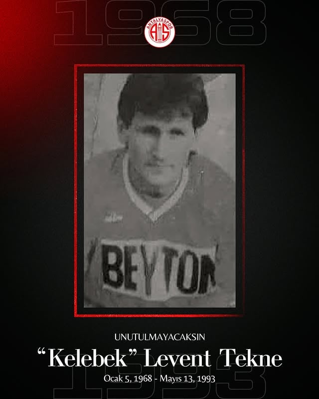 Antalyaspor Efsanesi Kelebek Levent Tekne, Vefatının 32. Yılında Anıldı