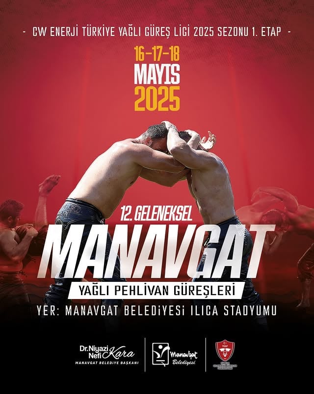 Manavgat'ta 12. Geleneksel Yağlı Pehlivan Güreşleri Başlıyor!