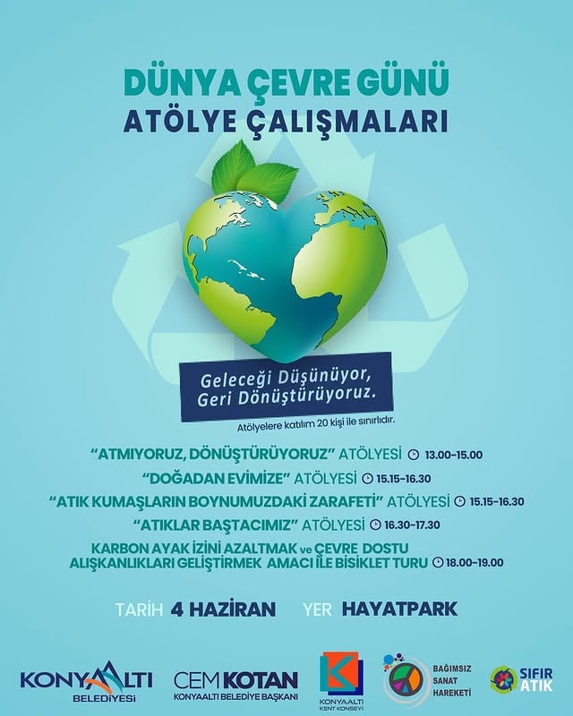 Konyaaltı Belediyesi Dünya Çevre Günü Etkinlikleri Düzenliyor