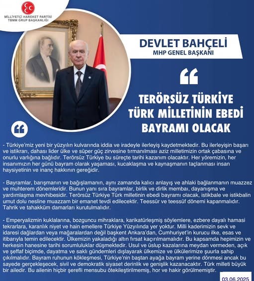 MHP Antalya İl Başkanlığı'ndan Terörsüz Türkiye Çağrısı