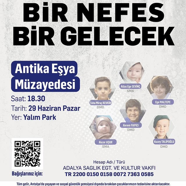 Antalya'da SMA ve DMD Hastası Çocuklar İçin Dayanışma Kampanyası Başlatıldı