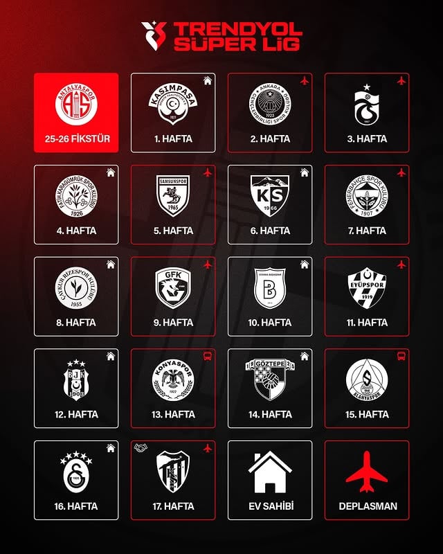 Antalya Spor FK'nin 2025-2026 Sezonu Fikstürü Belli Oldu