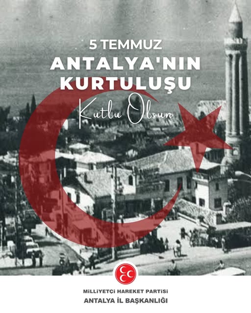 Antalya'nın Kurtuluşunun 104. Yılı Coşkuyla Kutlandı