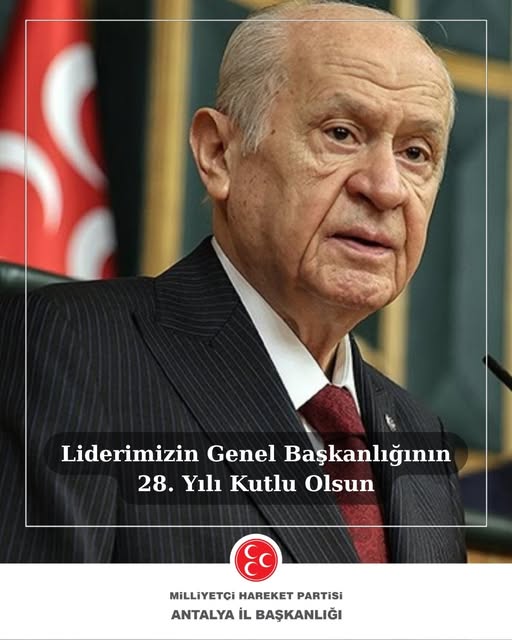 MHP'de Devlet Bahçeli'nin Görevde 28. Yılı Kutlandı