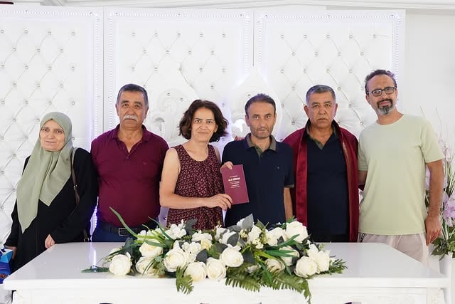 Finike'de Özgür Çetinkuş ve Zeynep Küçükyılmaz Çiftinin Nikahı Kıyıldı