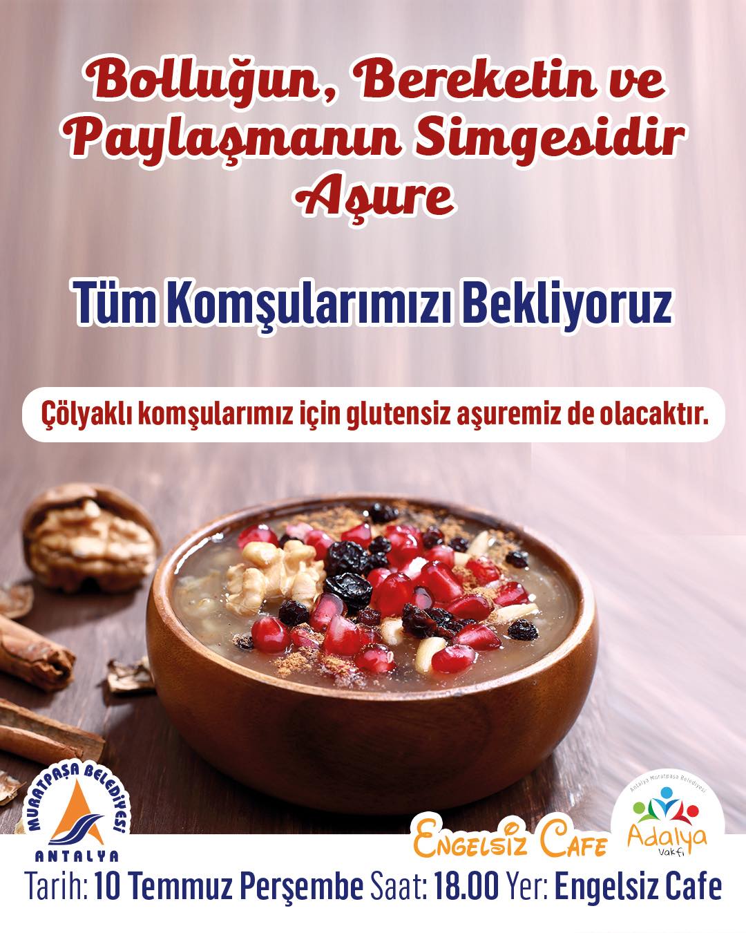 Muratpaşa Belediyesi'nden Aşure Etkinliği: Tüm Komşular Davetli