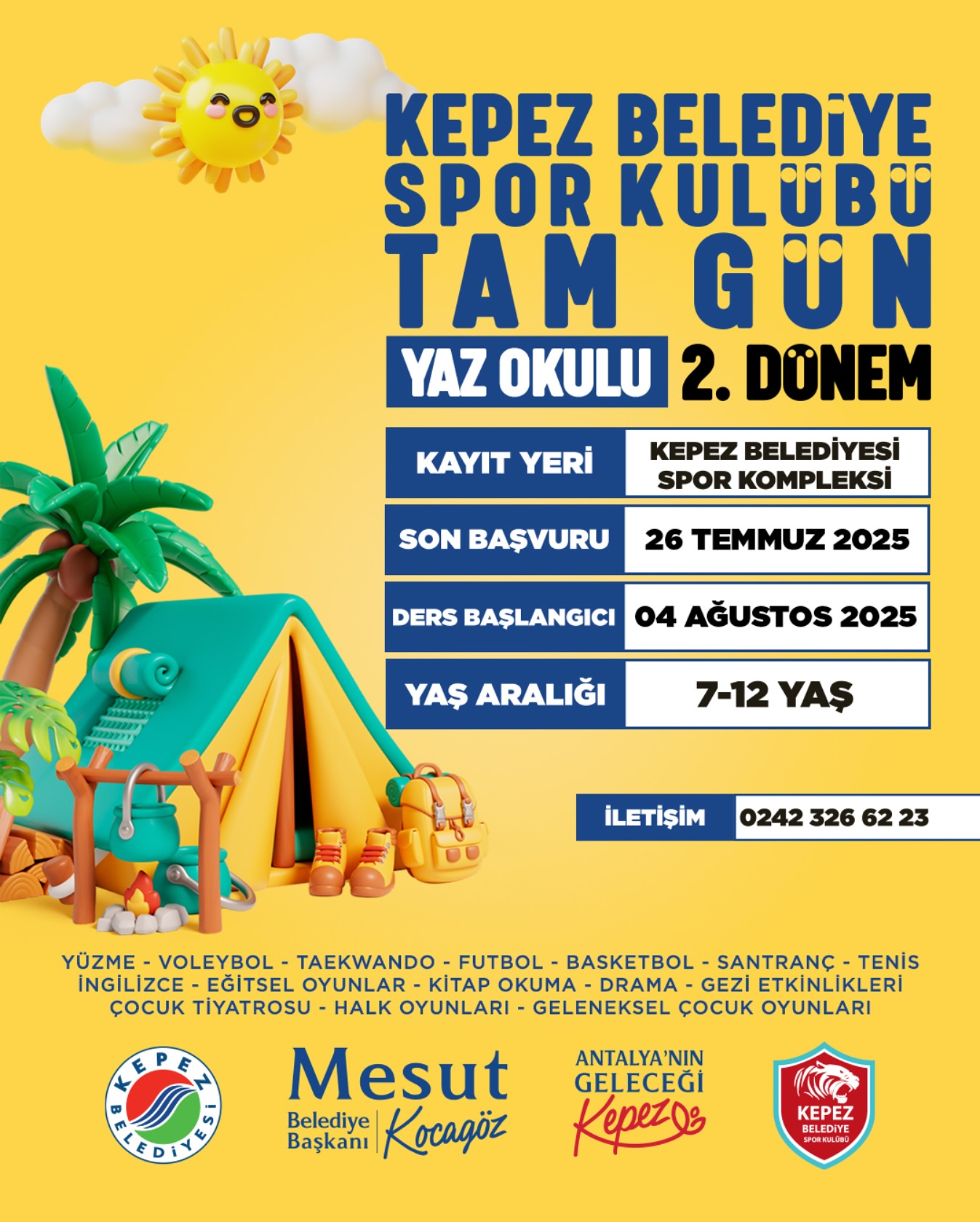 Antalya Kepez Belediyesi Yaz Okulu Kayıtları Başladı