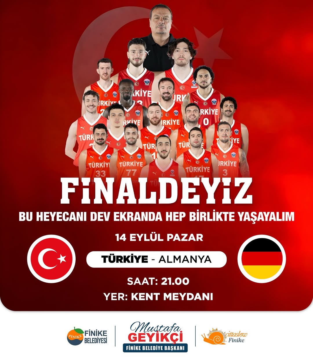 Finike'de 12 Dev Adam'ın Final Heyecanı Kent Meydanı'nda Yaşanacak