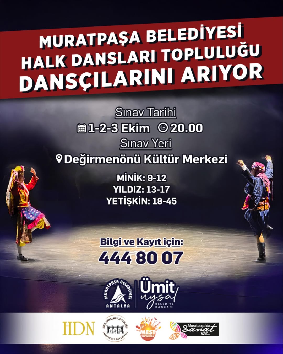 Muratpaşa Belediyesi Halk Dansları Topluluğu Yeni Dansçı Arıyor