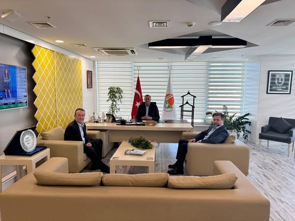 MHP Antalya İl Başkanı Güneş, Antalya OSB Müteşebbis Heyet Başkan Vekili Gönen'i Ziyaret Etti