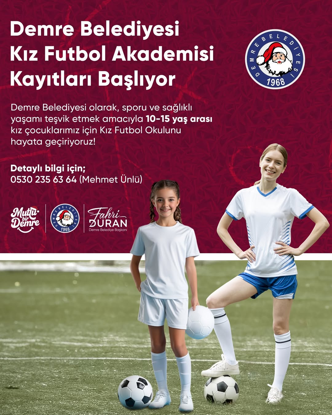 Antalya Demre Belediyesi'nden Kız Futbol Akademisi Müjdesi