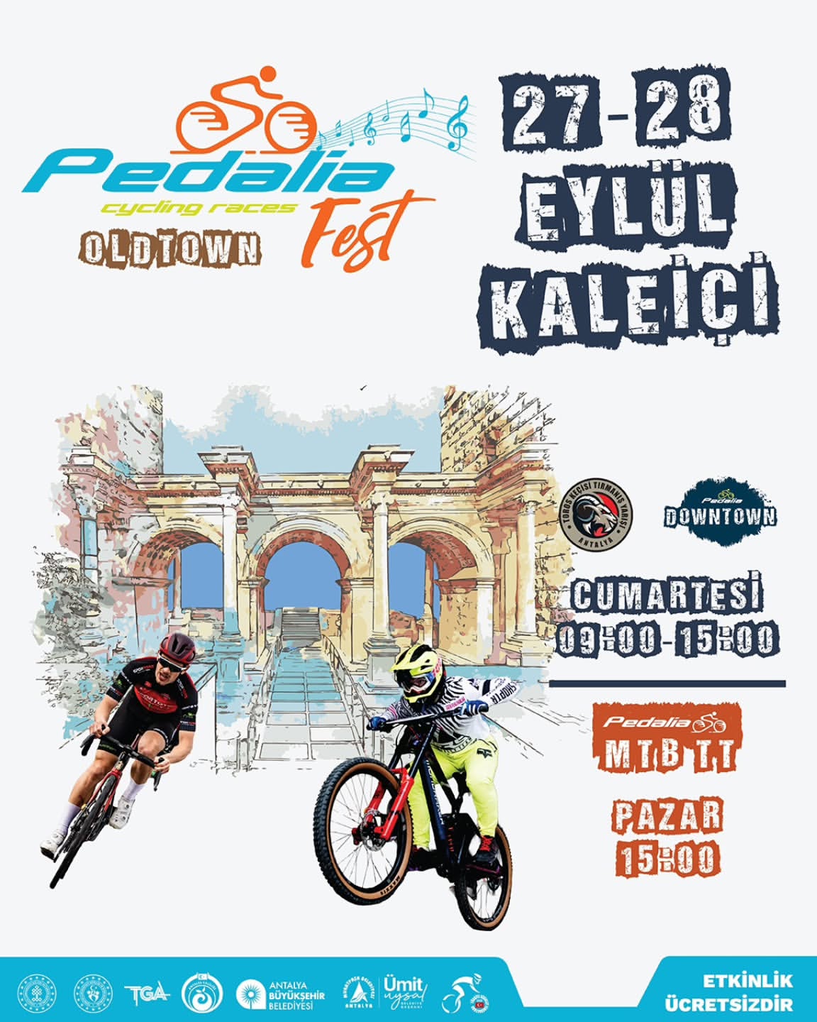 Antalya'da Pedalia Bisiklet Festivali Başlıyor: Ücretsiz Katılım Fırsatı