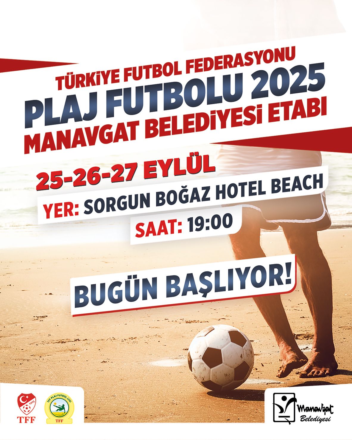 Manavgat'ta Plaj Futbolu Heyecanı Başlıyor: TFF Ligi Etabı Başladı