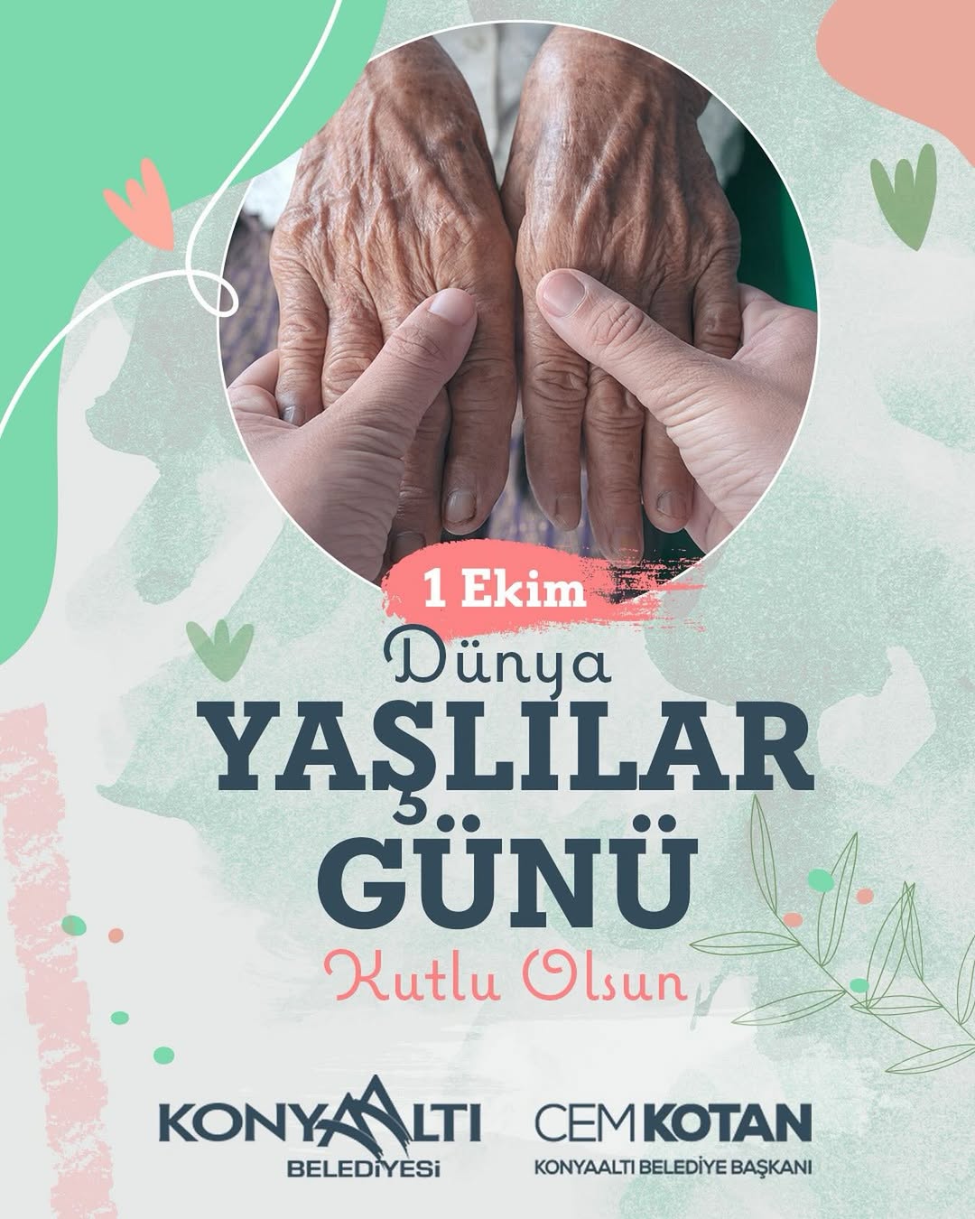 Konyaaltı Belediyesi'nden Yaşlılar Günü'nde Anlamlı Mesaj