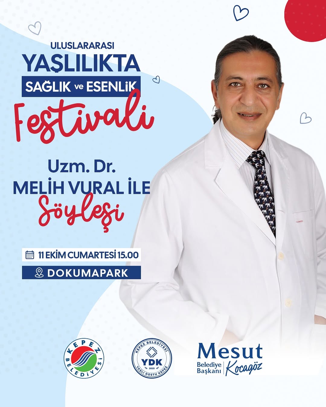 Antalya Kepez'de Uluslararası Yaşlılıkta Sağlık ve Esenlik Festivali Başlıyor