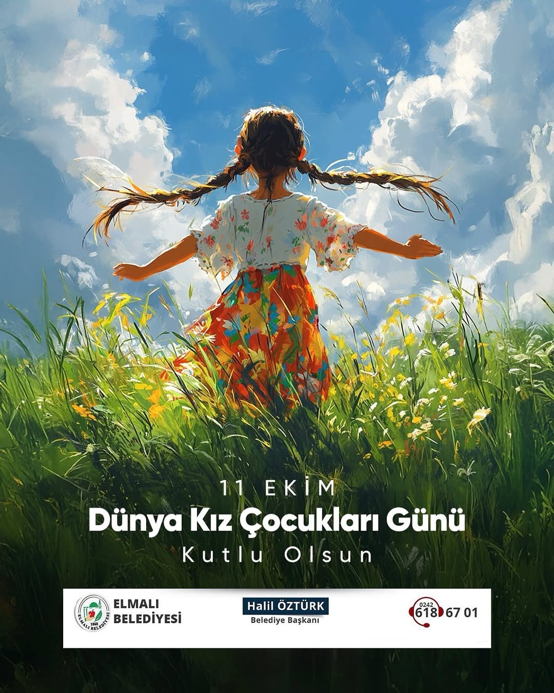Elmalı'da 11 Ekim Dünya Kız Çocukları Günü Kutlandı