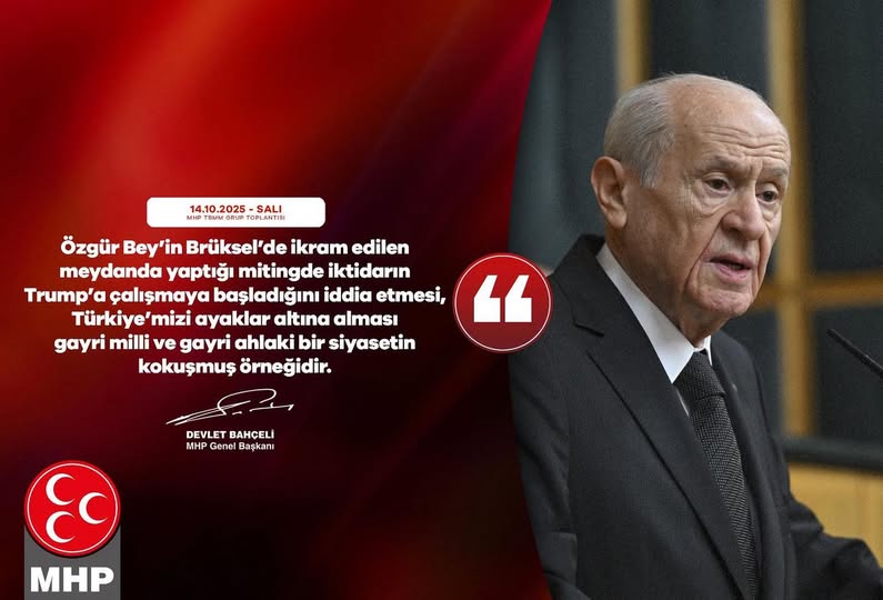 Bahçeli'den Brüksel'deki Meydan İkramına Sert Tepki: Gayri Milli ve Ahlaki