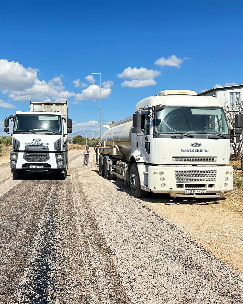 Manavgat'ta Altyapı ve Asfalt Çalışmaları Hız Kesmiyor