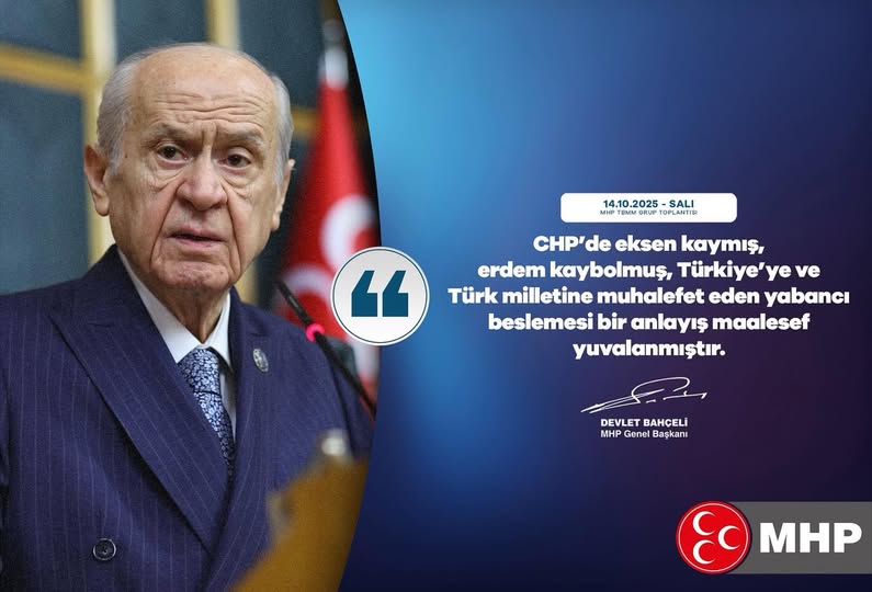 Devlet Bahçeli'den CHP'ye Sert Eleştiri: 