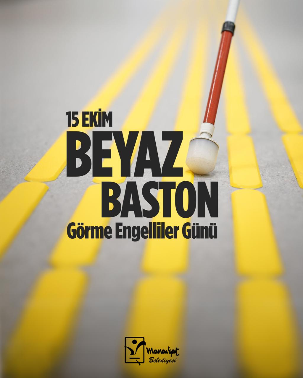 Manavgat'ta Beyaz Baston Görme Engelliler Günü'nde Farkındalık Mesajı