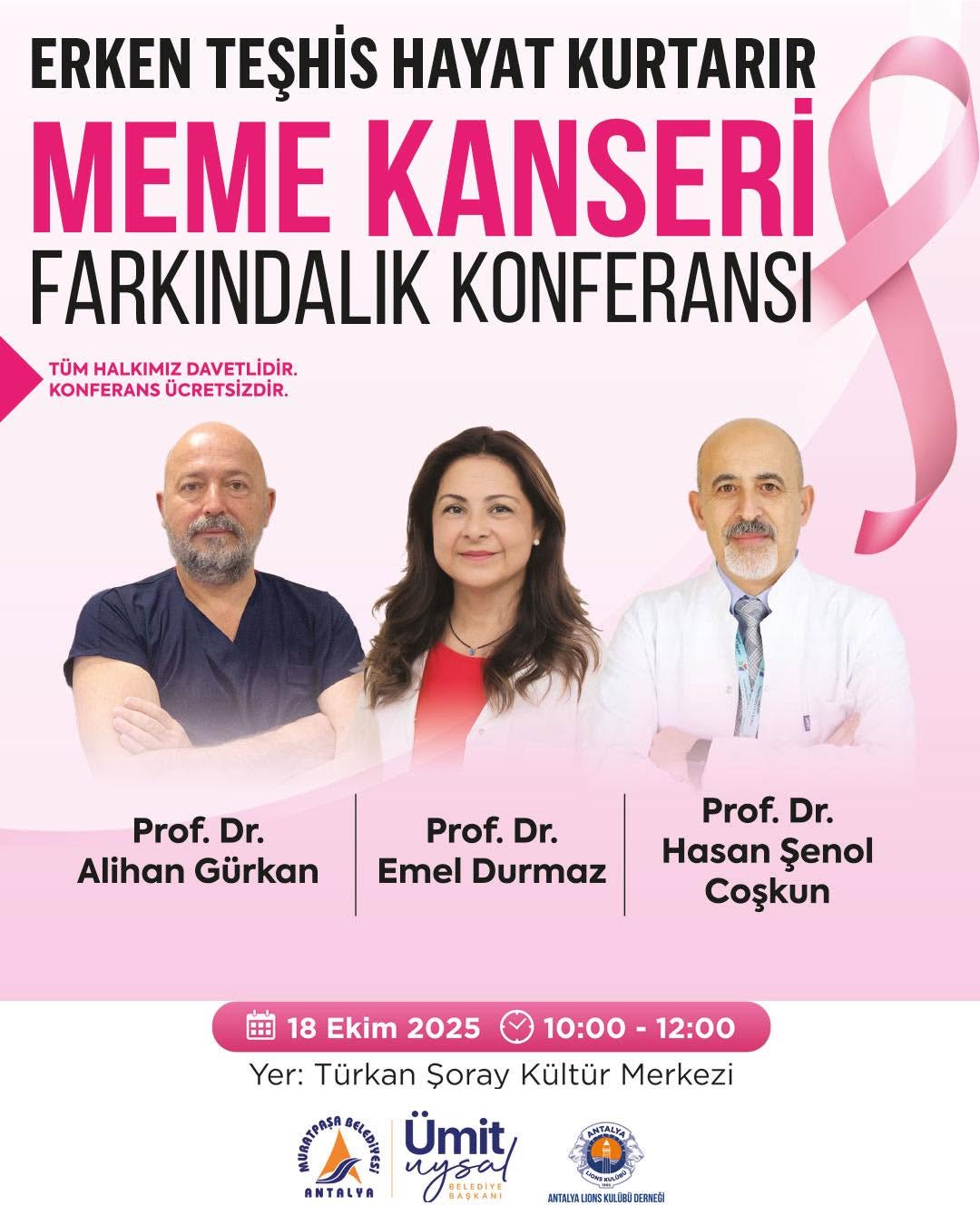 Antalya'da Meme Kanseri Farkındalık Konferansı Düzenleniyor