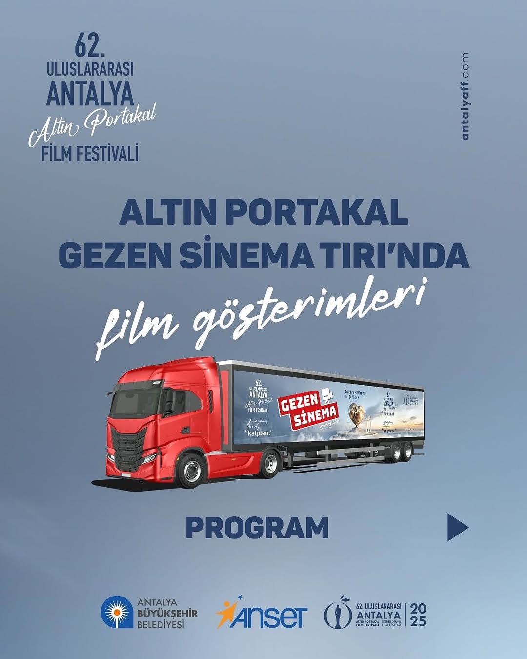 Altın Portakal Film Festivali Coşkusu 16 İlçede Gezen Sinema Tırı ile Yayılıyor