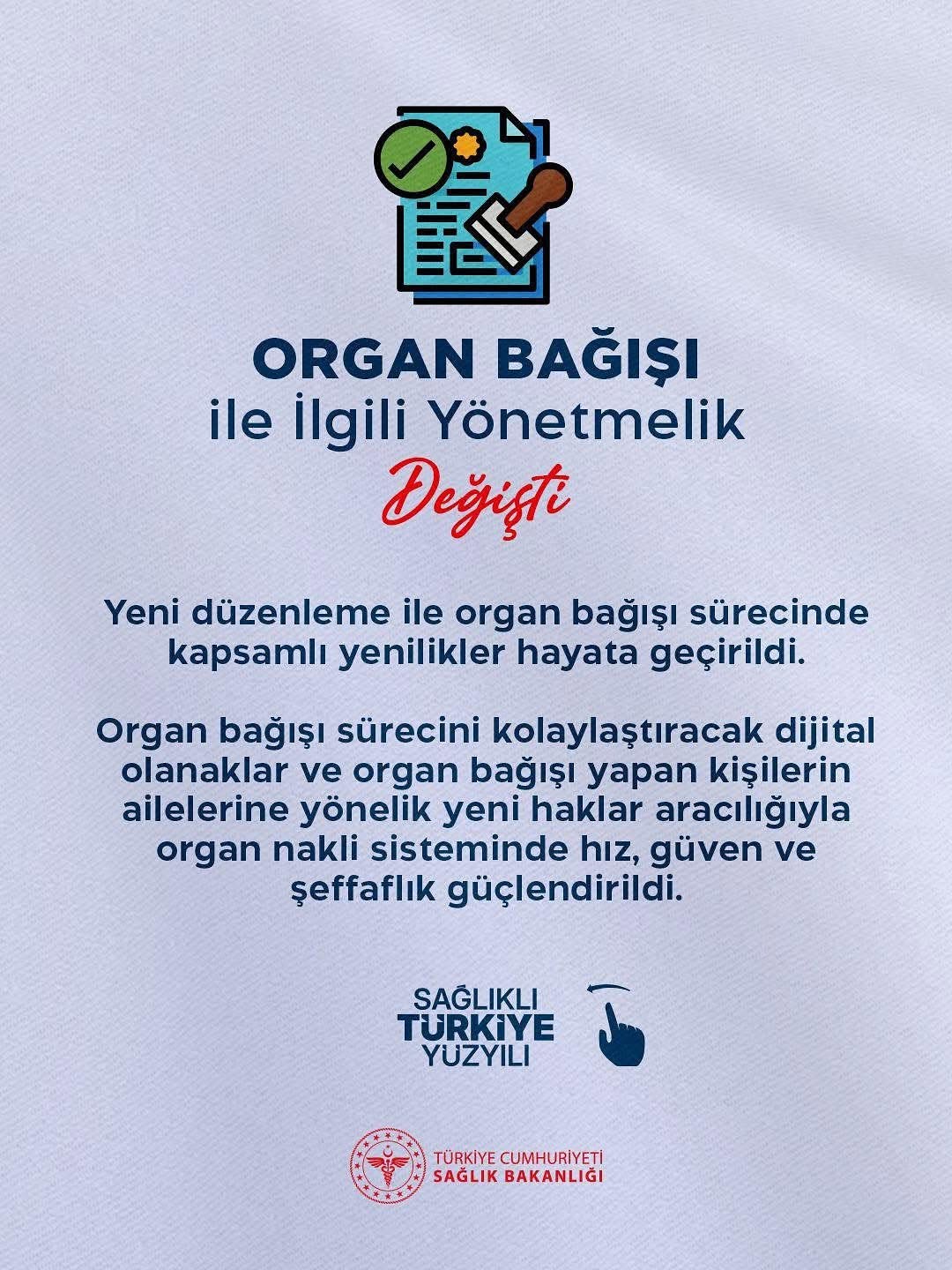 Organ Bağışı Sürecinde Devrim: Dijital Kolaylıklar ve Yeni Haklar Getiren Yönetmelik Değişti