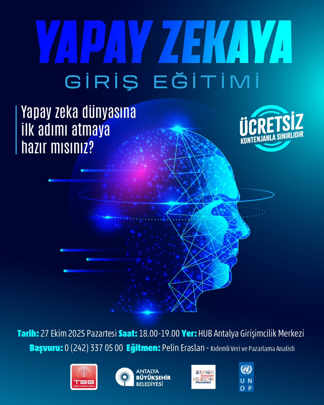 Antalya'da Yapay Zekaya Giriş Eğitimi: Ücretsiz ve Herkese Açık