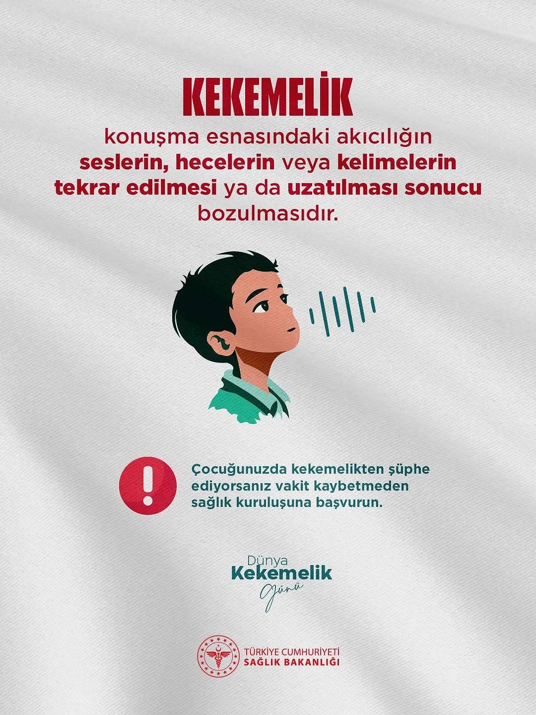 Antalya'da Dünya Kekemelik Günü'nde Konuşma Bozukluklarına Dikkat Çekildi