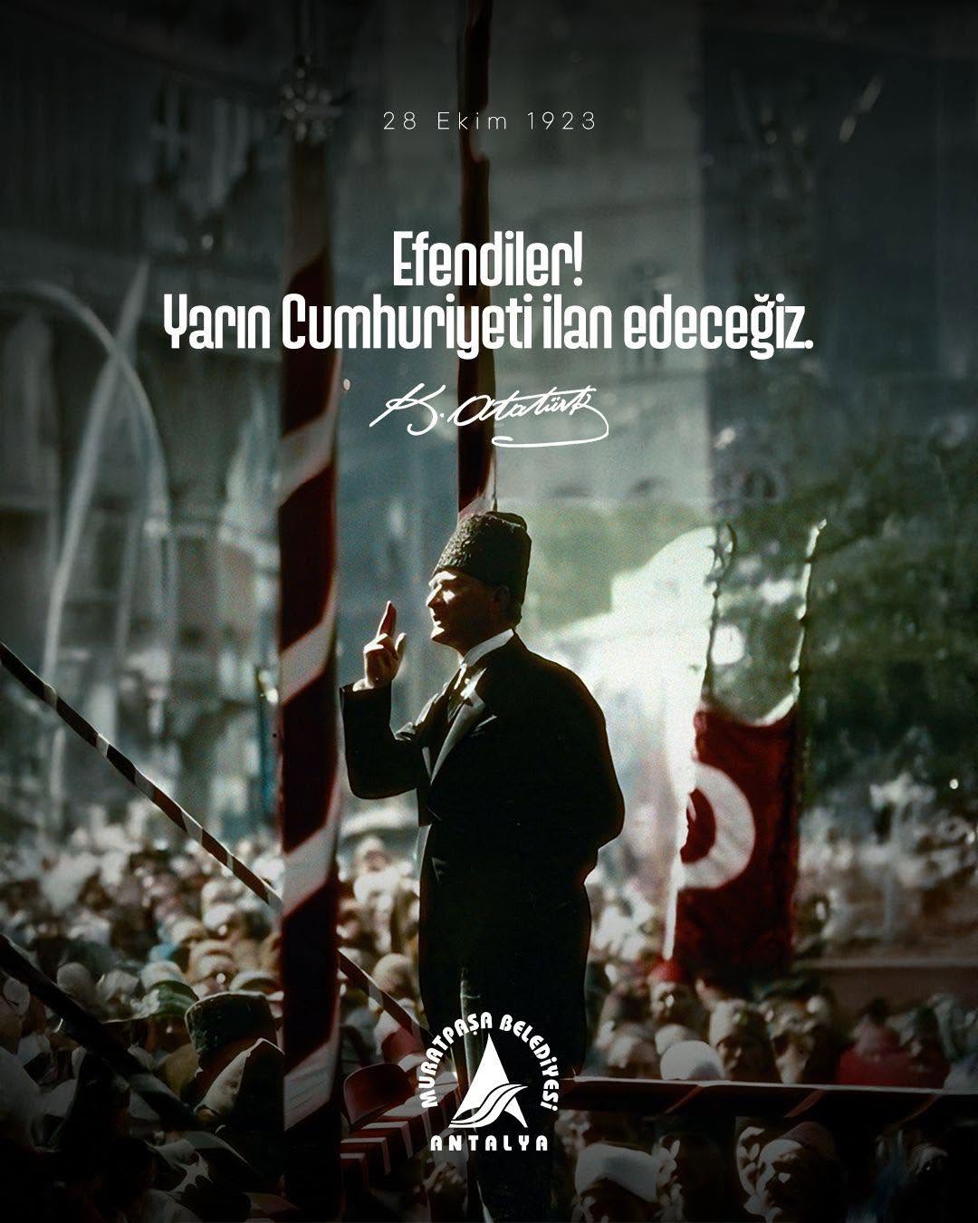 Antalya Muratpaşa'da Cumhuriyet'in İlanı Tarihi Bir Anma ile Kutlanacak