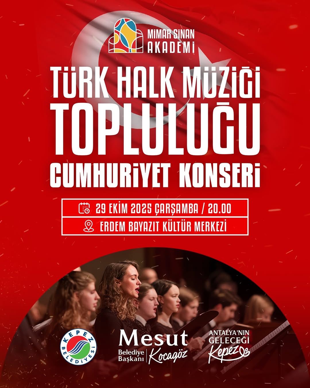 Antalya Kepez'de Cumhuriyet Coşkusu Türkülerle Yaşanacak