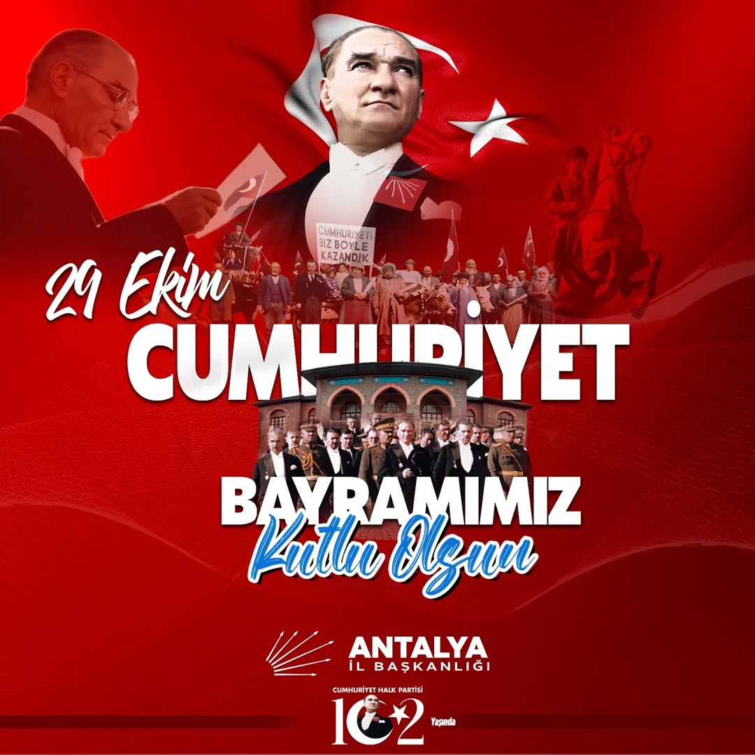 Cumhuriyet'in 102. Yılında Atatürk ve Kahramanlar Anıldı