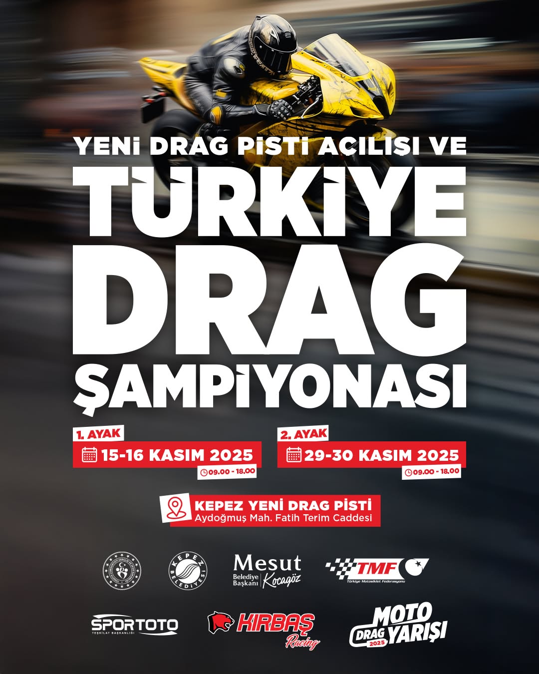 Antalya'da Yeni Drag Pisti Açılıyor: Türkiye Şampiyonası İki Ayakta Gerçekleşecek