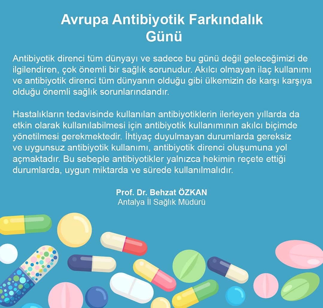 Antalya'da Antibiyotik Direnci Uyarısı: Hekim Reçetesi Olmadan Kullanmayın