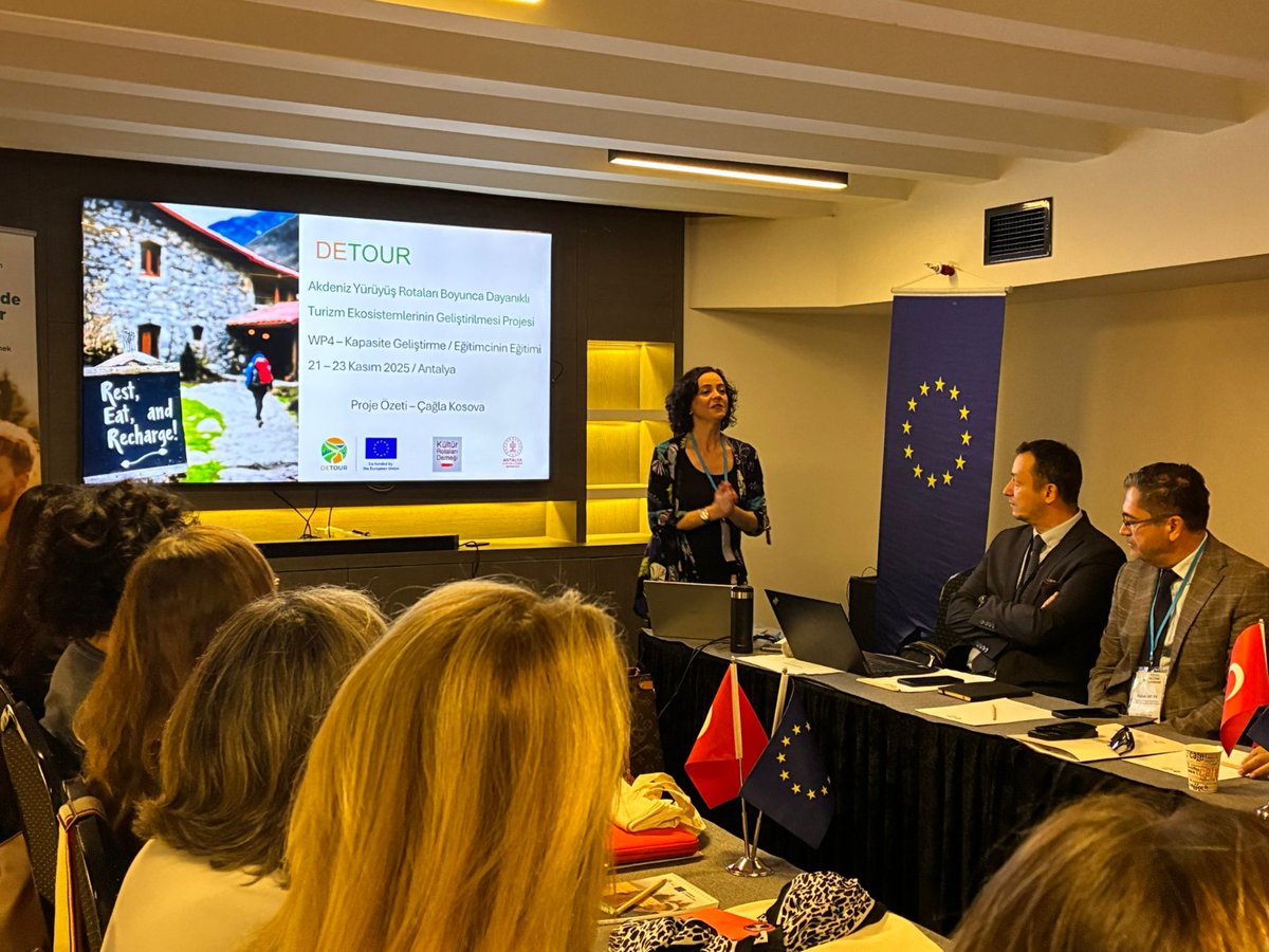 Antalya'da Sürdürülebilir Turizm İçin DETOUR Projesi Eğitici Eğitimi Düzenlendi
