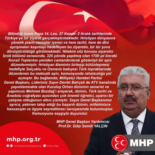 Papa'nın Türkiye Ziyareti ve Kuruluş Orhan Dizisine Yönelik Değerlendirmeler