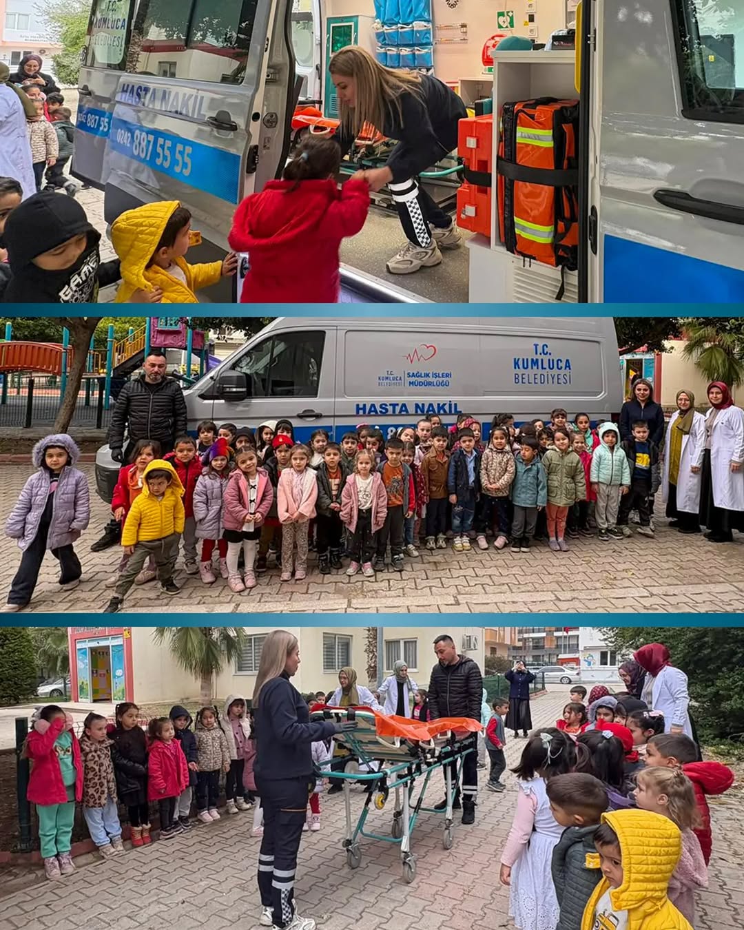 Kumluca'da Minik Öğrencilere 112 Acil Servis Eğitimi Verildi