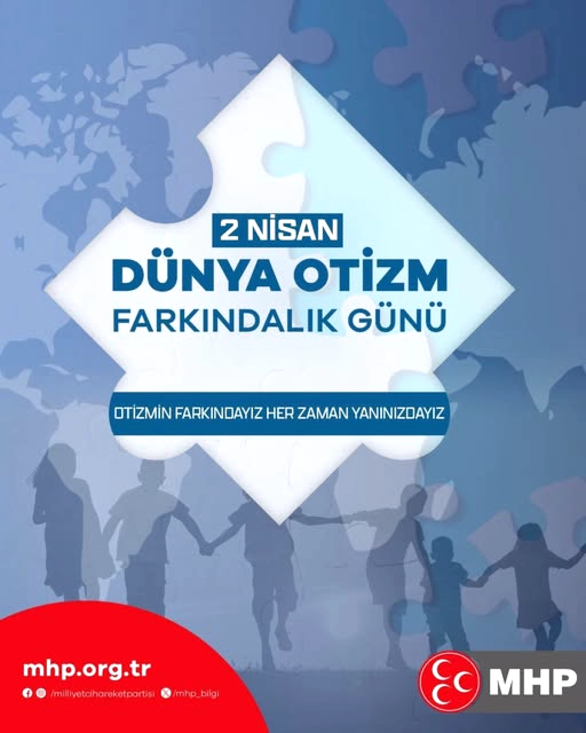MHP Antalya'dan Dünya Otizm Farkındalık Günü Mesajı