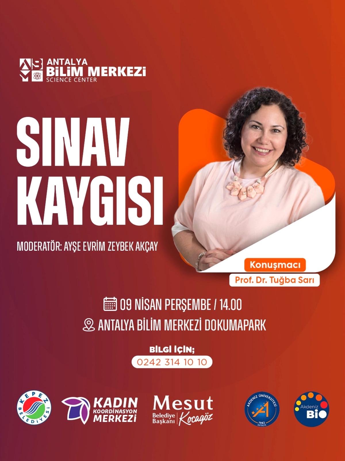 Sınav Kaygısını Yönetmek İçin Kepez'de Ücretsiz Söyleşi